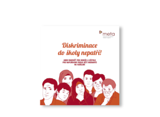 Diskriminace do skoly nepatri mockup na web